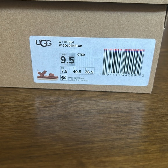 UGG Brown Suede Platform Sandals - Picture 2 of 5